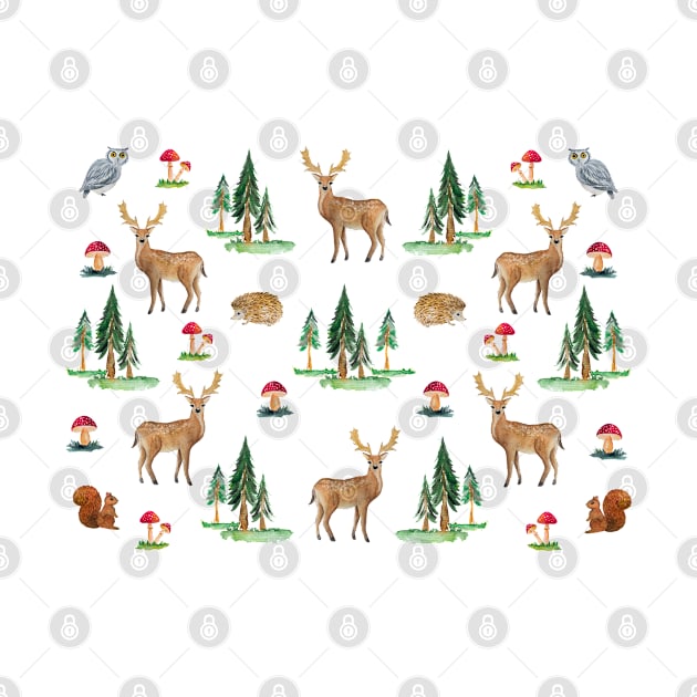 Forest Deer by Dessi Designs