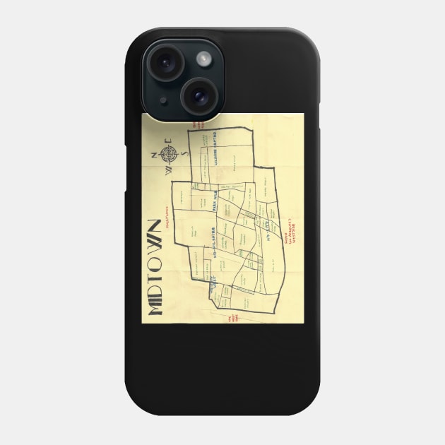 Midtown Phone Case by PendersleighAndSonsCartography