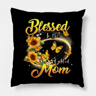 Blessed To Be Called Mom Sunflower Lovers Grandma Pillow