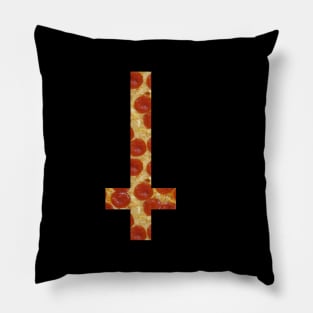 pizza inverted cross Pillow