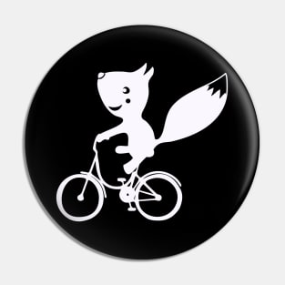 Squirrel Biking Pin