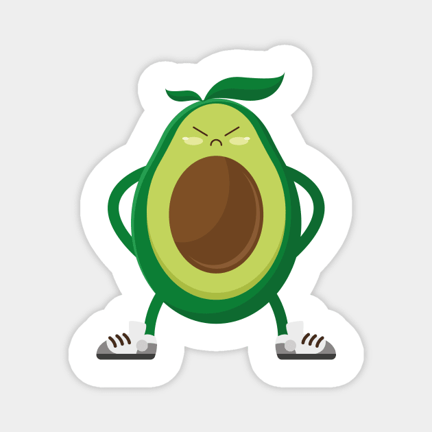 Avocado Gym Magnet by timegraf