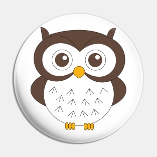 Mr Hoot Brown And White Owl Digital Art | Melanie Jensen Illustrations Pin