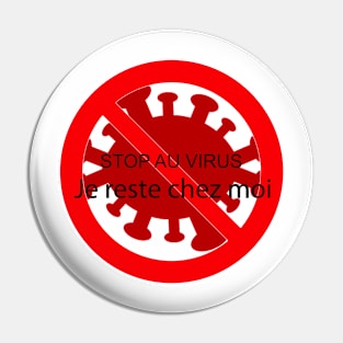 Stop the virus Pin