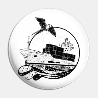 Cargo Ship Pin