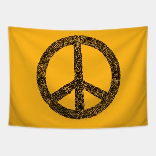 Symbol Peace Sign Tapestry