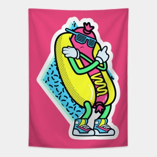 Too Cool For School Radical Hot Dog Tapestry