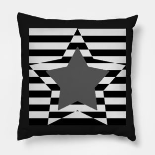 Patriotism in Shades of Grey Pillow