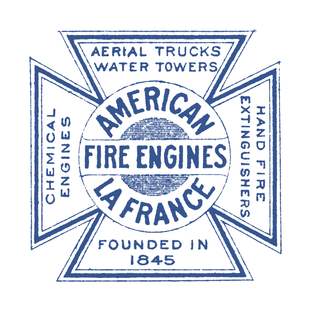 1909 American LaFrance Fire Engine Logo by historicimage