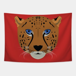 Cheetah face Tapestry