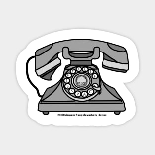 Retro Phone 'FILL THIS SPACE' Magnet