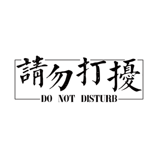 Traditional Chinese Characters: Do Not Disturb T-Shirt