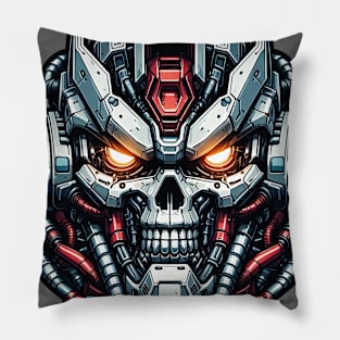 Biomech Skull S01 D60 Pillow