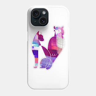 Cat and Owl Phone Case