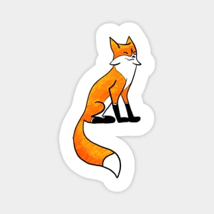 Cute, Smiling Fox without a background Magnet