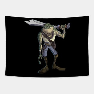 Toad Warrior Tapestry