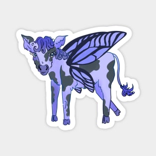 Butterfly blueberry cow Magnet