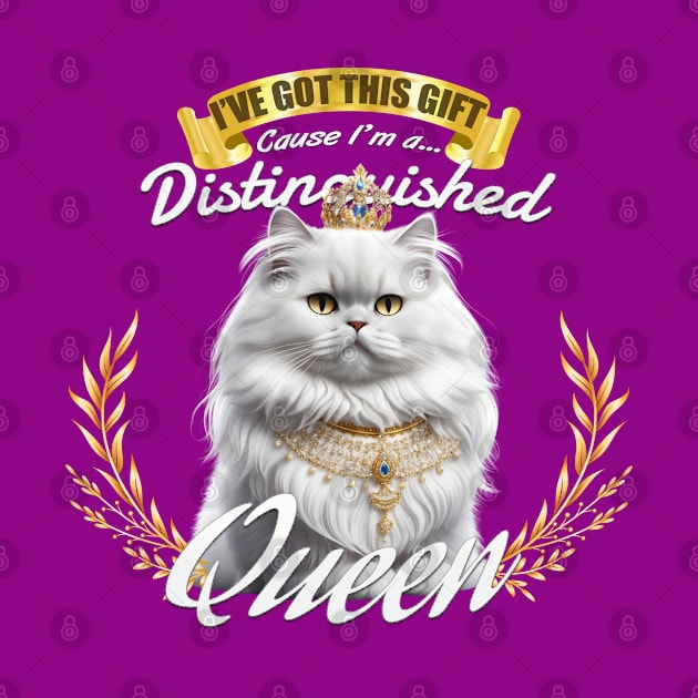 The Distinguished Persian Cat Queen by Asarteon