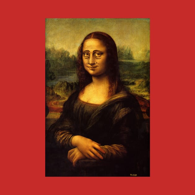 Mona Lisa Frown by idrawcartoons