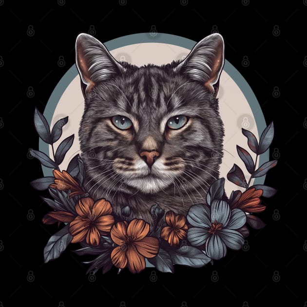 Floral Cat Design by Mary_Momerwids