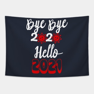 Bye Bye 2020 Hello 2021, Merry Christmas Happy New Year Gifts Tapestry