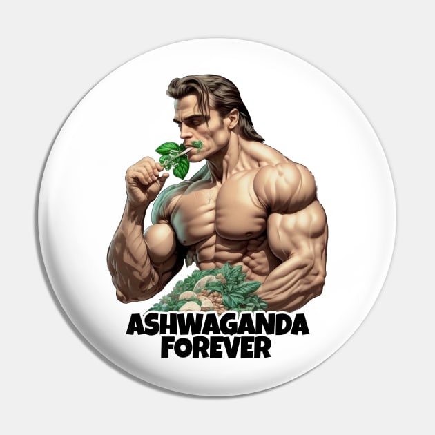 Ashwaganda Forever Gym Bro Pin by JigglePeek