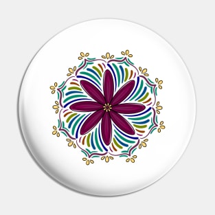 Flower Mandala Pin