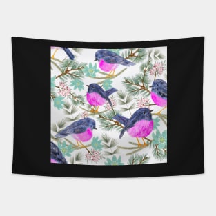 Pink robins Tapestry