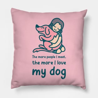 Dogs Design- I love my dog Pillow