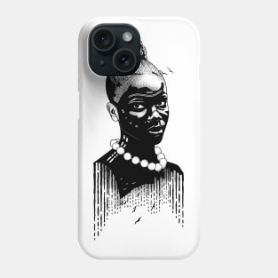 Pearl necklace girl Phone Case