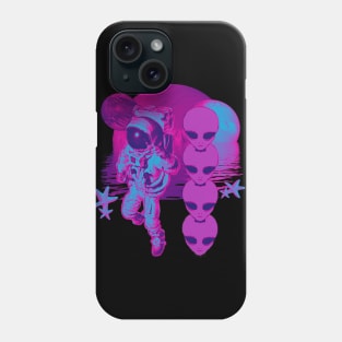 aliens vs astronauts Phone Case