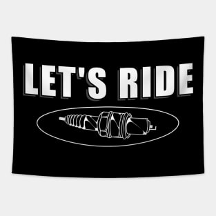 Spark plug Motorcycle Tapestry