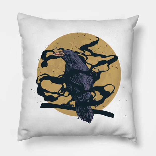 Raven Pillow by LR_Collections