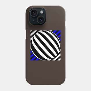 A striped globe Phone Case