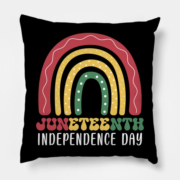 Juneteenth Independence day | 1865 African American Freedom Celebration Pillow by Vanglorious Joy