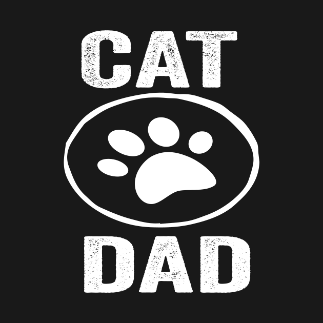 Cat Dad Funny Design Quote by shopcherroukia