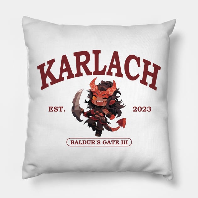Karlach Anime Design Pillow by Ac Vai