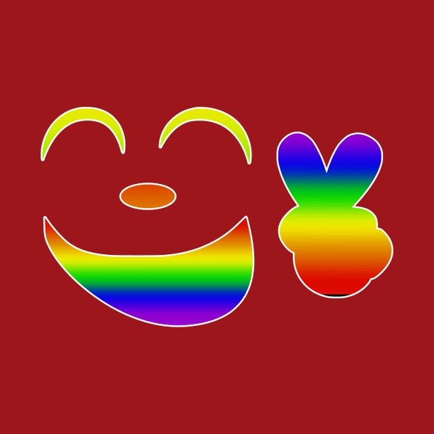 Rainbow Happy Face by The BlueJester