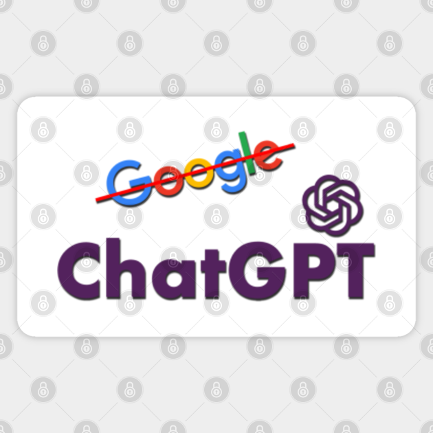 chatGPT - Chatgpt Google Chat Gpt Ai Bot Chatbot - Sticker | TeePublic