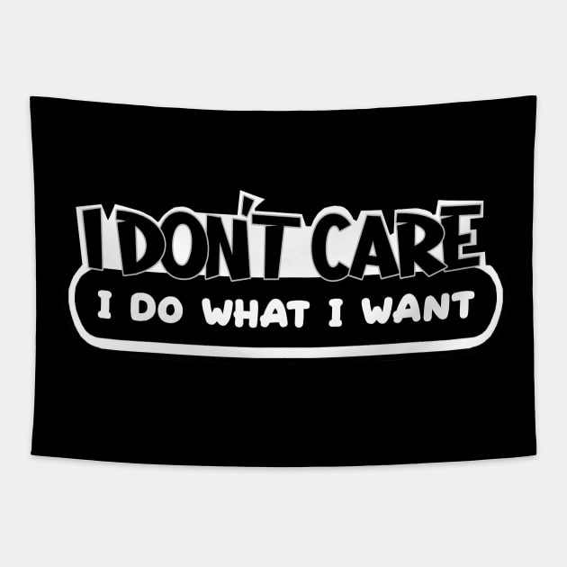 I Don't Care Tapestry by imphavok