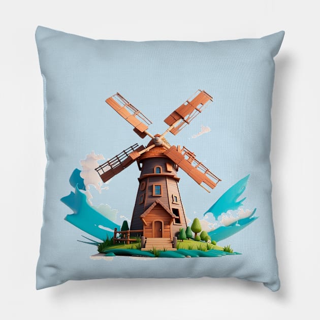 Windmill Pillow by M.V.design