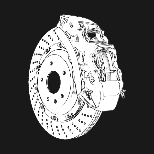 Brake Disc Wireframe by Auto-Prints