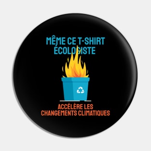 Un t-shirt « écologiste » Pin