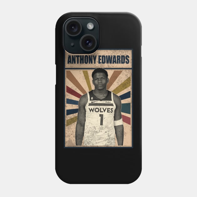 Minnesota Timberwolves Anthony Edwards Phone Case by RobinaultCoils