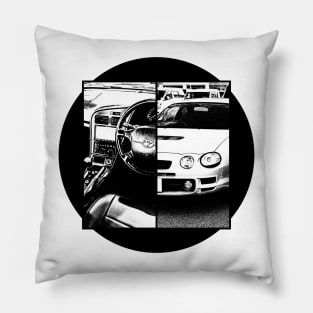 TOYOTA CELICA GT-FOUR ST205 Black 'N White 5 Pillow