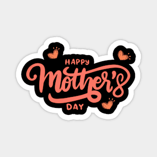 Happy Mothers Day, Vintage Typography Magnet