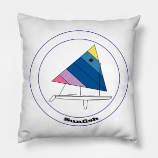 Sunfish Sailboat Pillow