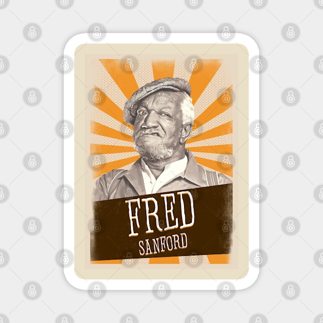 Vintage Aesthetic Fred Sanford 90s Magnet by SkulRose