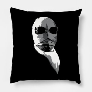 Invisible Man Greyscale Pillow