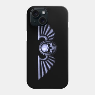 Imperial Skull and Wings Silver Phone Case